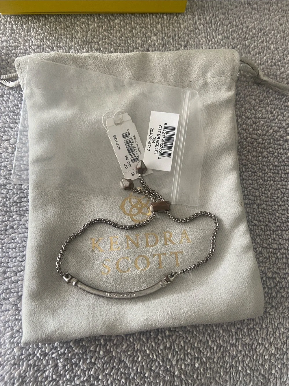 Kendra Scott Silver Tone Pave-Style Women's Bracelet